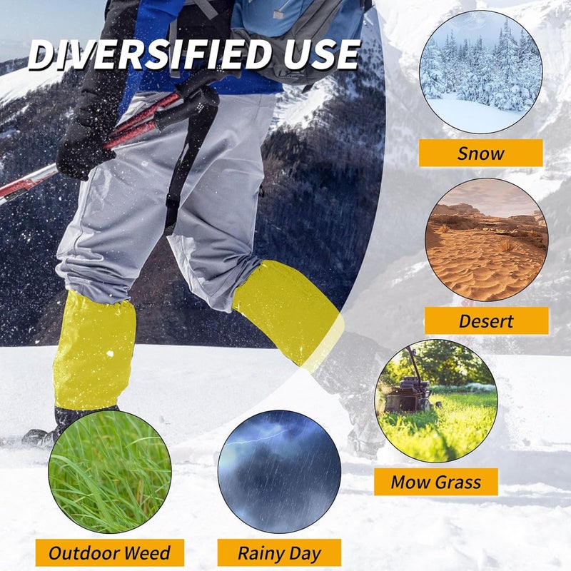 HIGH EXPERIENCE Store Leg Gaiters 100% Waterproof Adjustable Shoe Snow Boot Guard Gators for Hiking Shoe Cover Hunting Snowshoeing Climbing Walking for Women Men - Image 3
